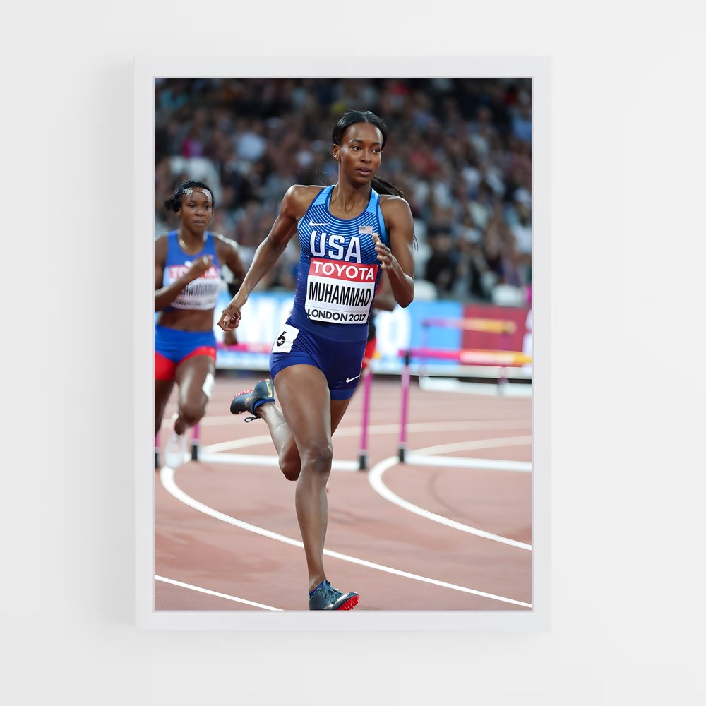 Poster La Course de Dalilah – affiche Athlétisme (vue 3)